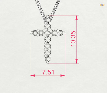 Minimalismus-Halskette (Rund), 0.07 ct — 104-10020