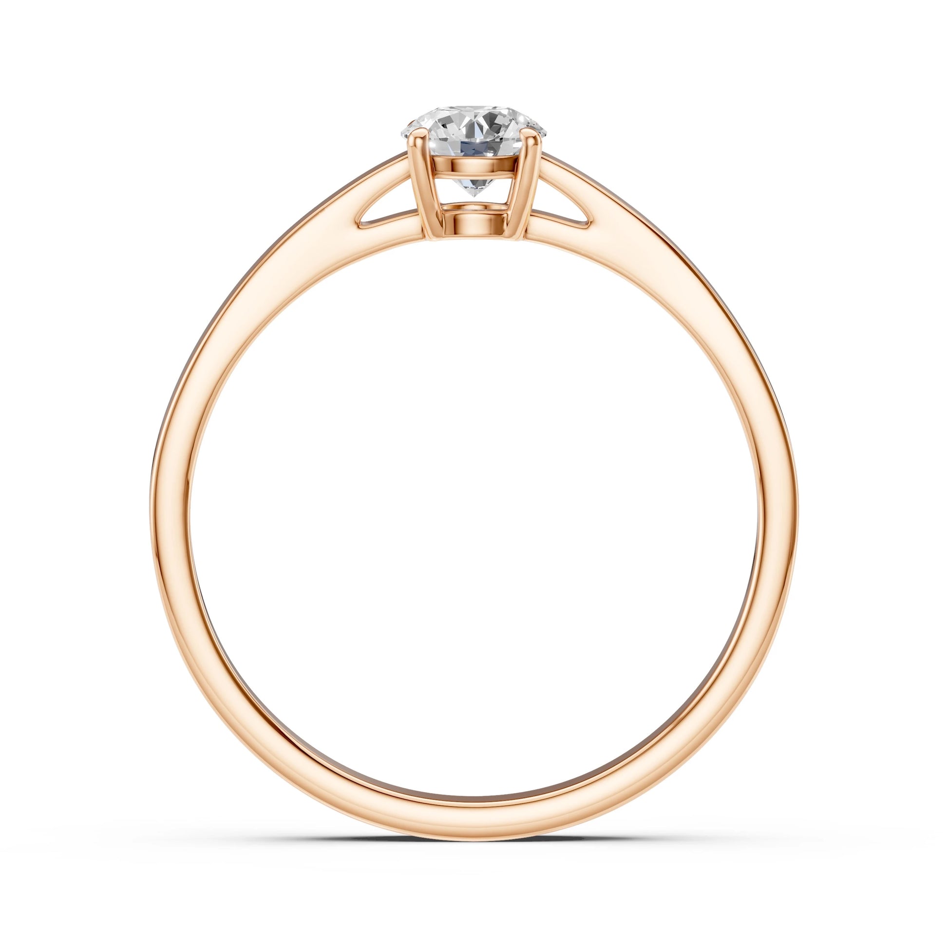 Solitär-Ring (Rund), 0.45 ct — 101-10012/1(4.8)