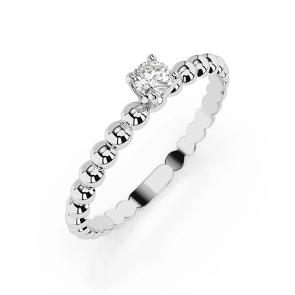 Solitär-Ring (Rund), 0.06 ct — 101-10039(2.5)