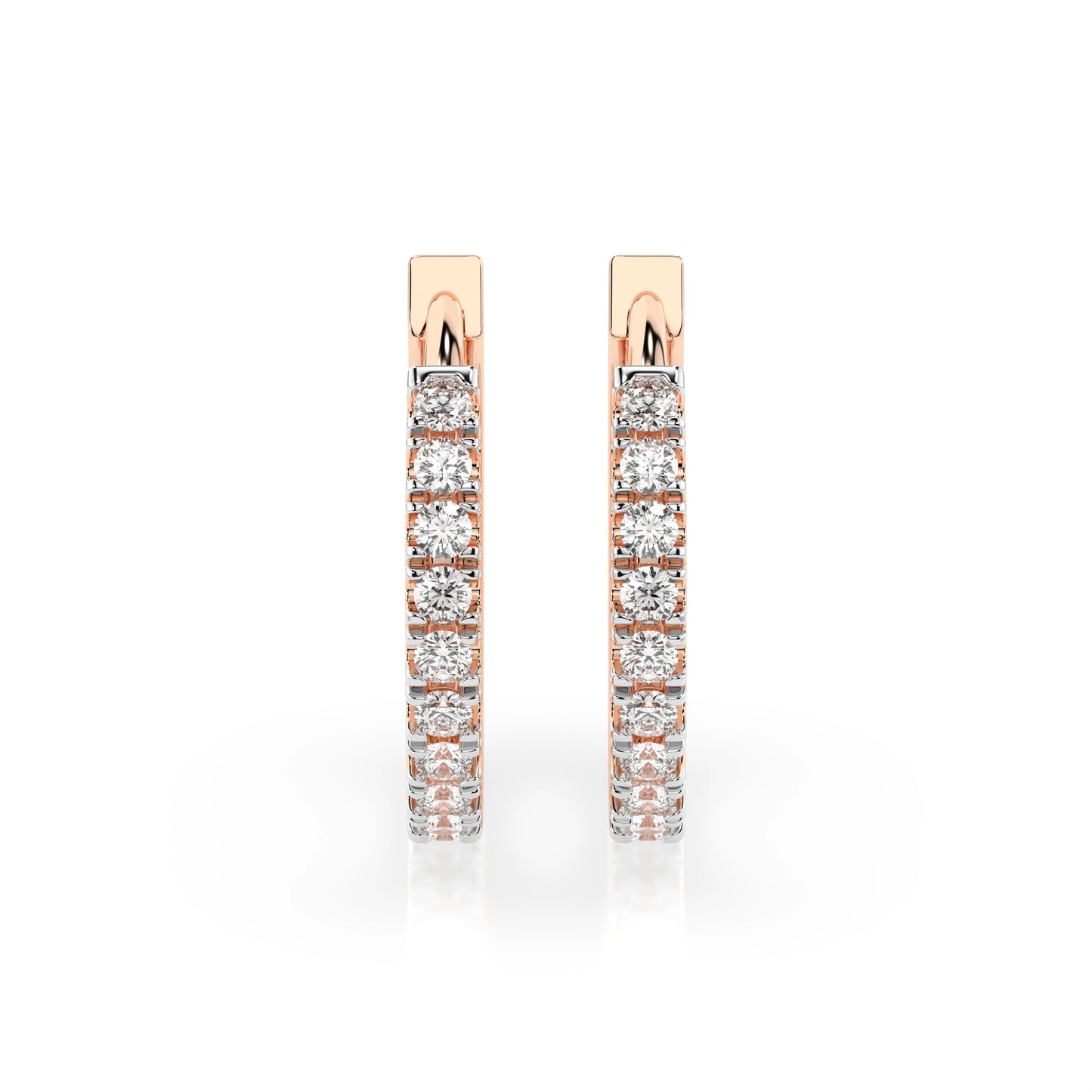 Eternity-Ohrringe (Rund), 0.22 ct — 102-10109(1.3)