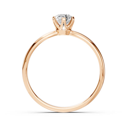 Solitär-Ring (Rund), 0.45 ct — 101-10040(4.8)