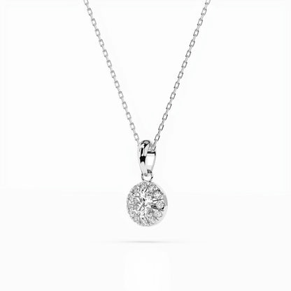 Solitär-Eternity-Halskette (Rund), 0.2 ct — 104-10053(3.7)