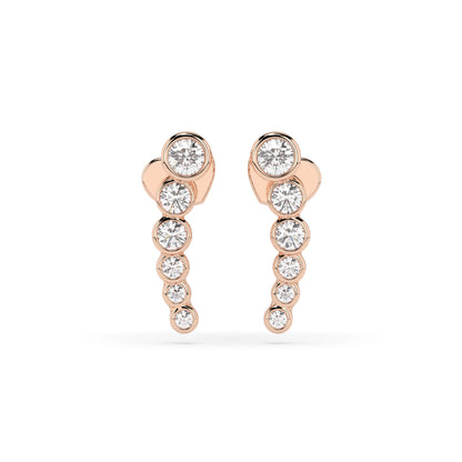 Eternity-Ohrringe (Rund), 0.03 ct — 102-10031