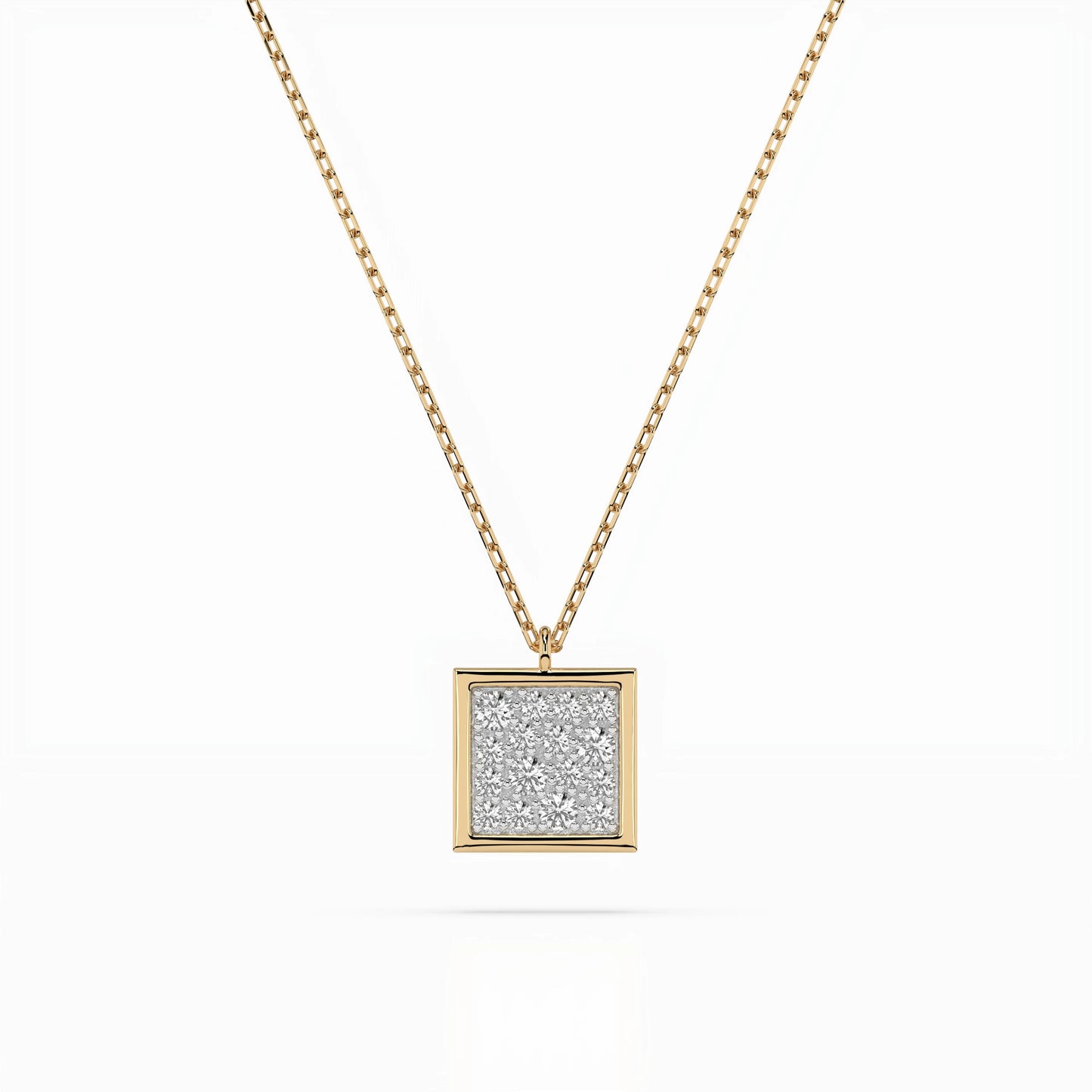 Illusion-Halskette (Rund), 0.07 ct — 104-10036