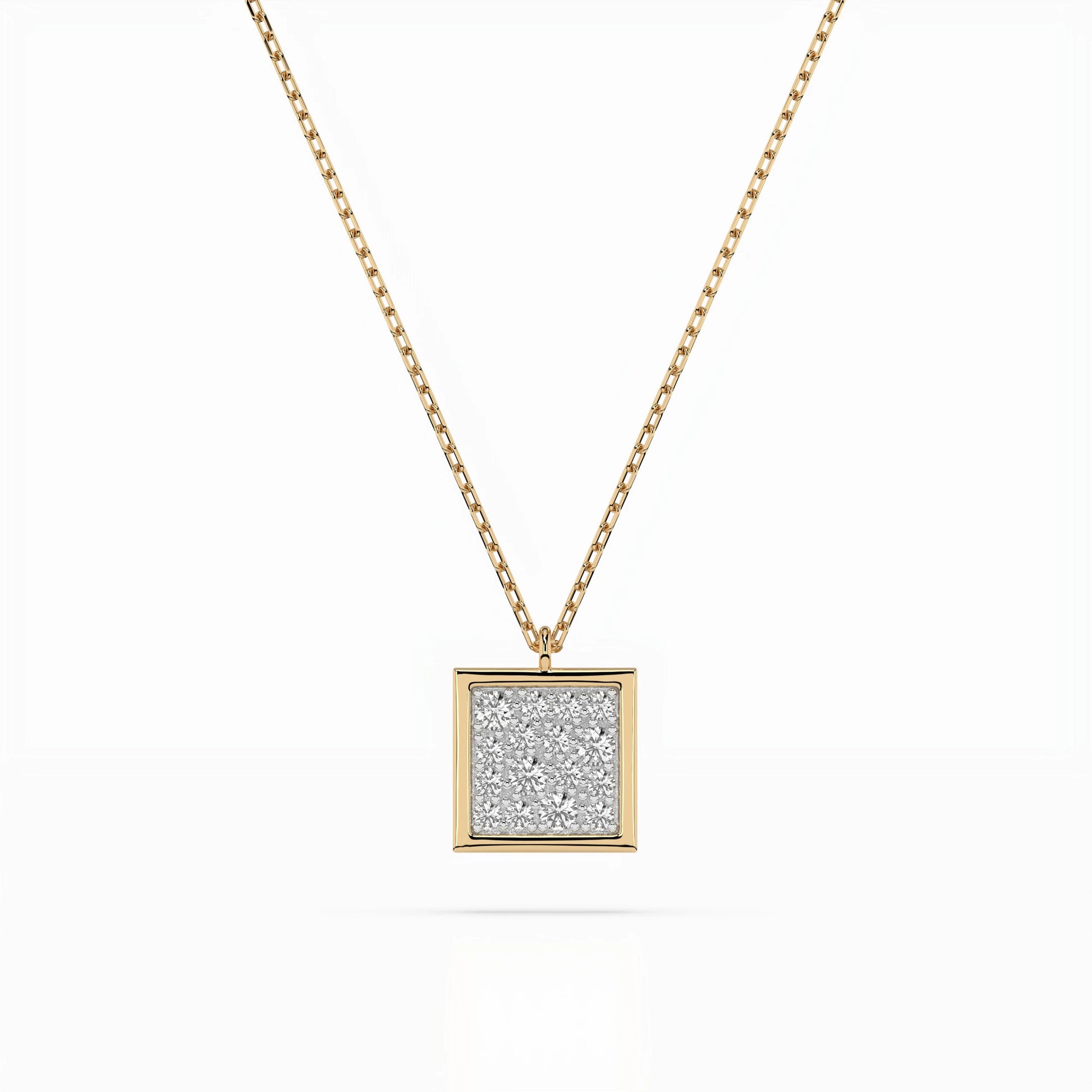 Illusion-Halskette (Rund), 0.07 ct — 104-10036