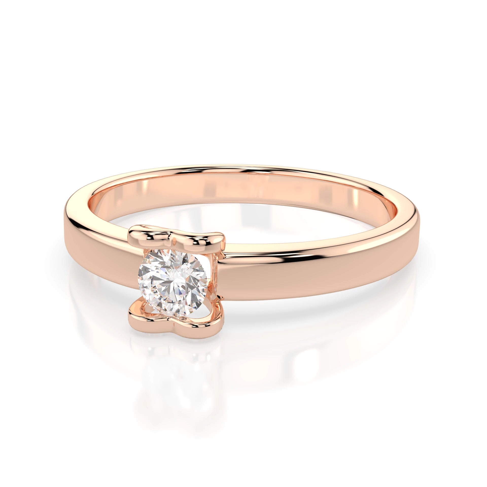Solitär-Ring (Rund), 0.15 ct — 101-10013(3.4)