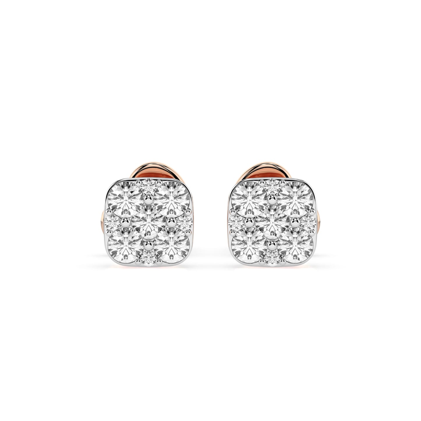Illusion-Ohrringe (Rund), 0.06 ct — 102-10107