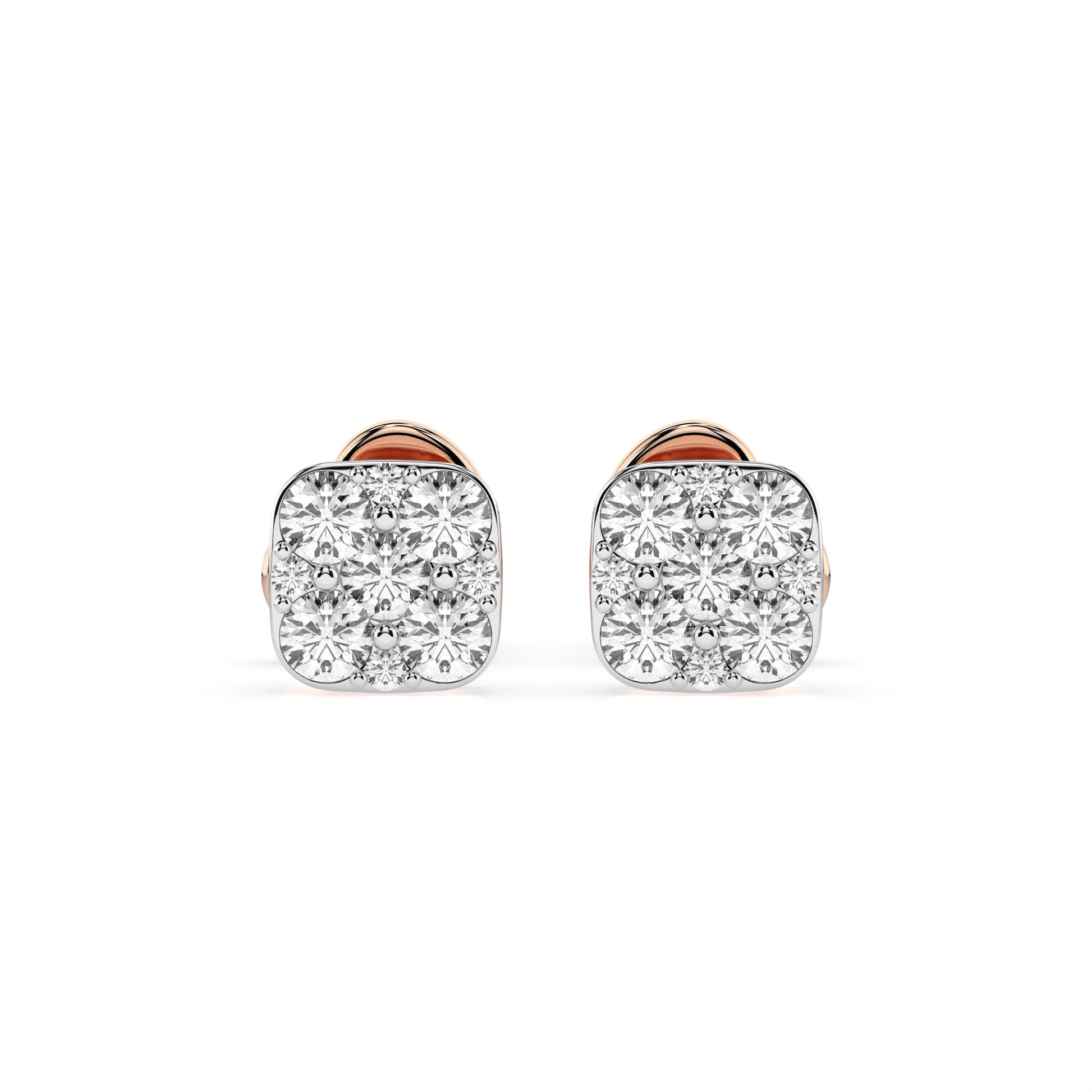 Illusion-Ohrringe (Rund), 0.06 ct — 102-10107