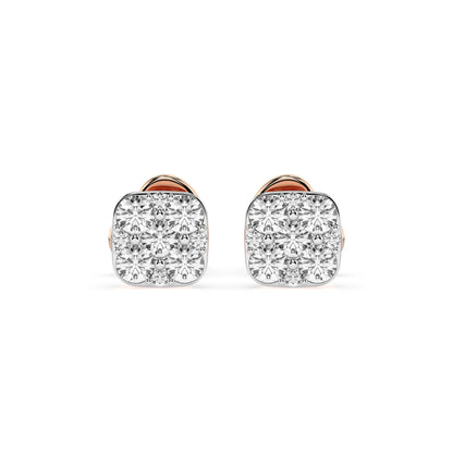 Illusion-Ohrringe (Rund), 0.06 ct — 102-10107