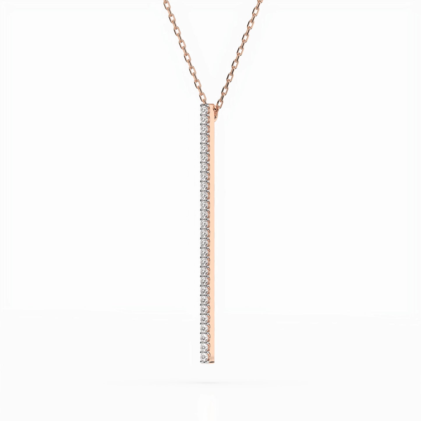 Minimalismus-Halskette (Rund), 0.14 ct — 104-10050