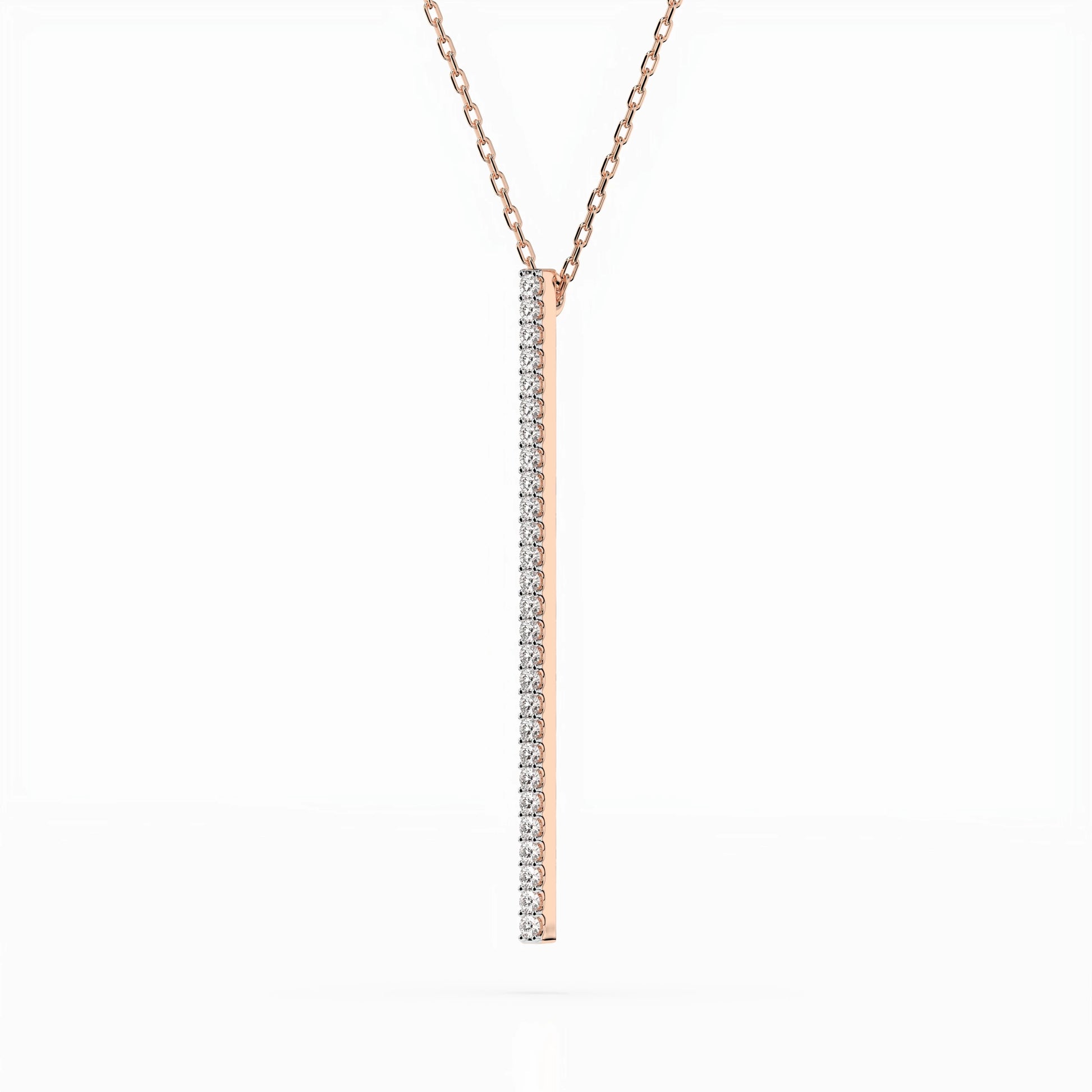 Minimalismus-Halskette (Rund), 0.14 ct — 104-10050