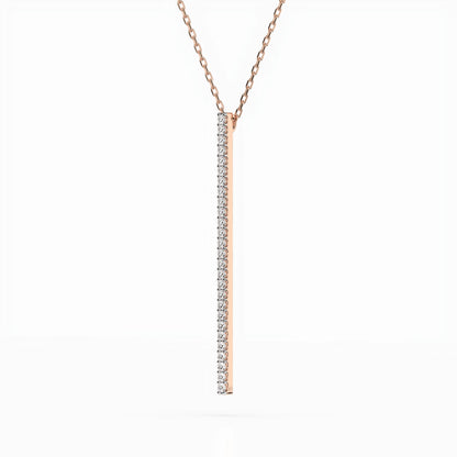 Minimalismus-Halskette (Rund), 0.14 ct — 104-10050