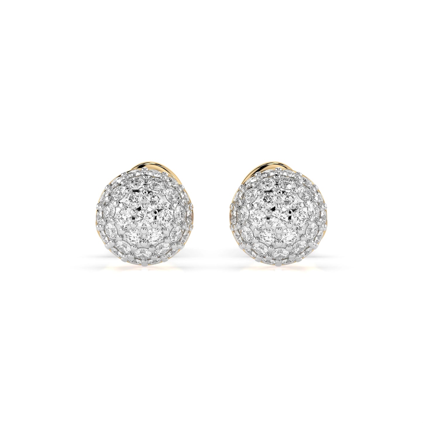 Illusion-Ohrringe (Rund), 0.32 ct — 102-10090/1