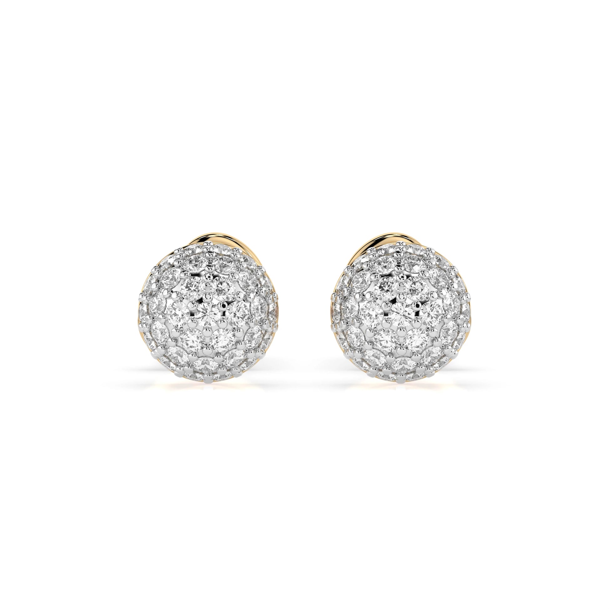 Illusion-Ohrringe (Rund), 0.32 ct — 102-10090/1