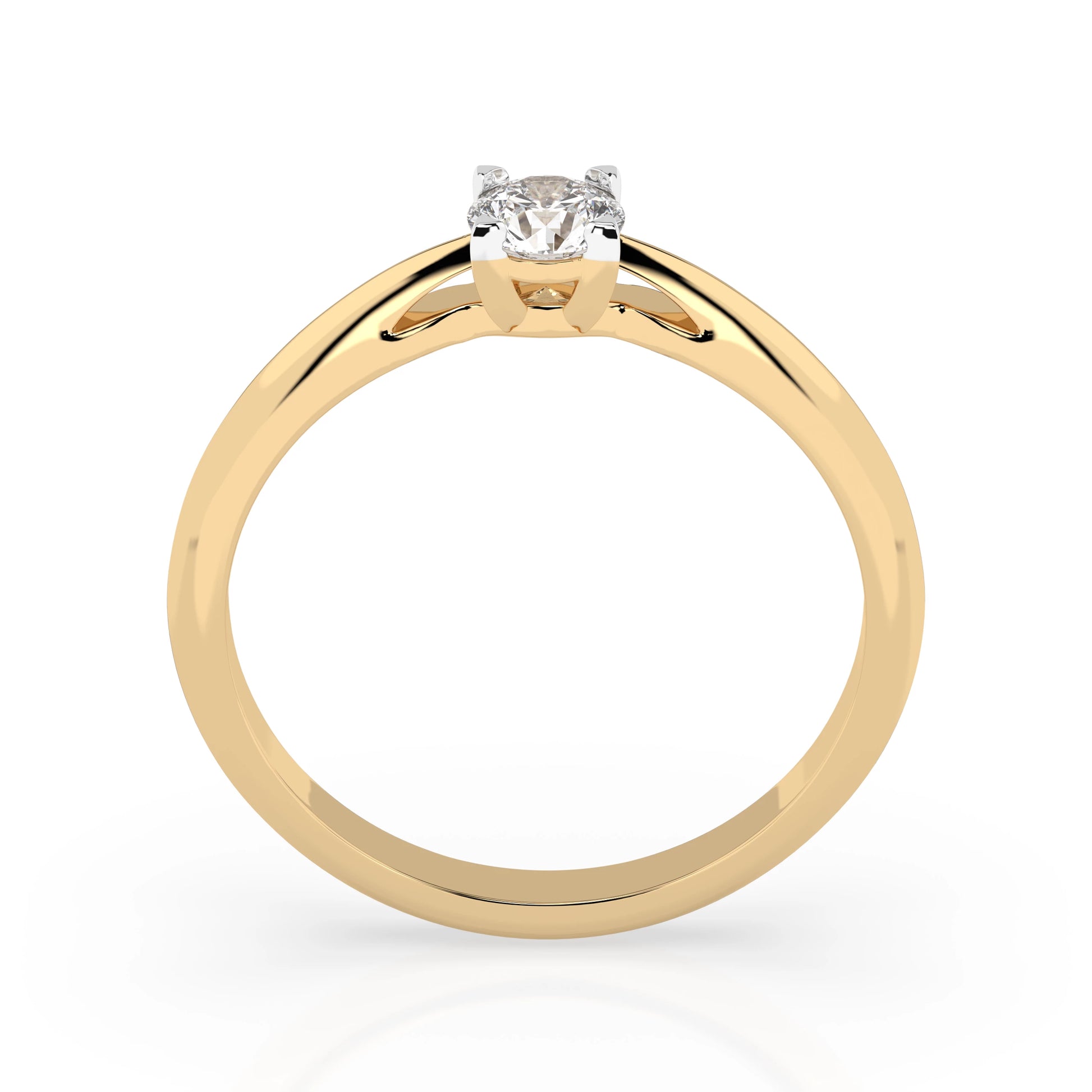 Solitär-Ring (Rund), 0.3 ct — 101-10190(0.30)RN
