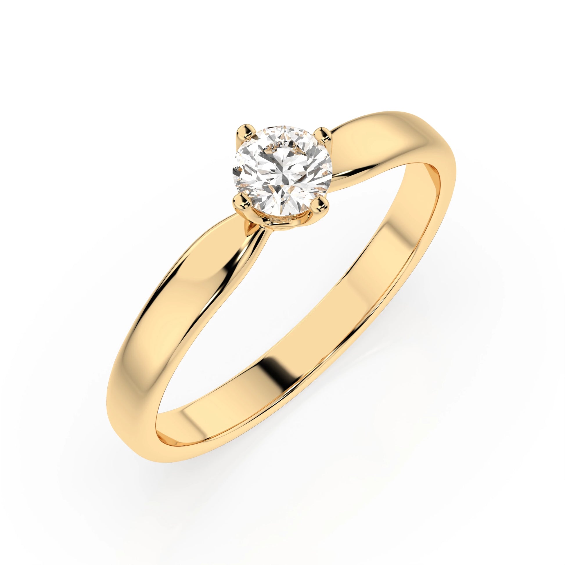 Solitär-Ring (Rund), 0.25 ct — 101-10041(4.0)