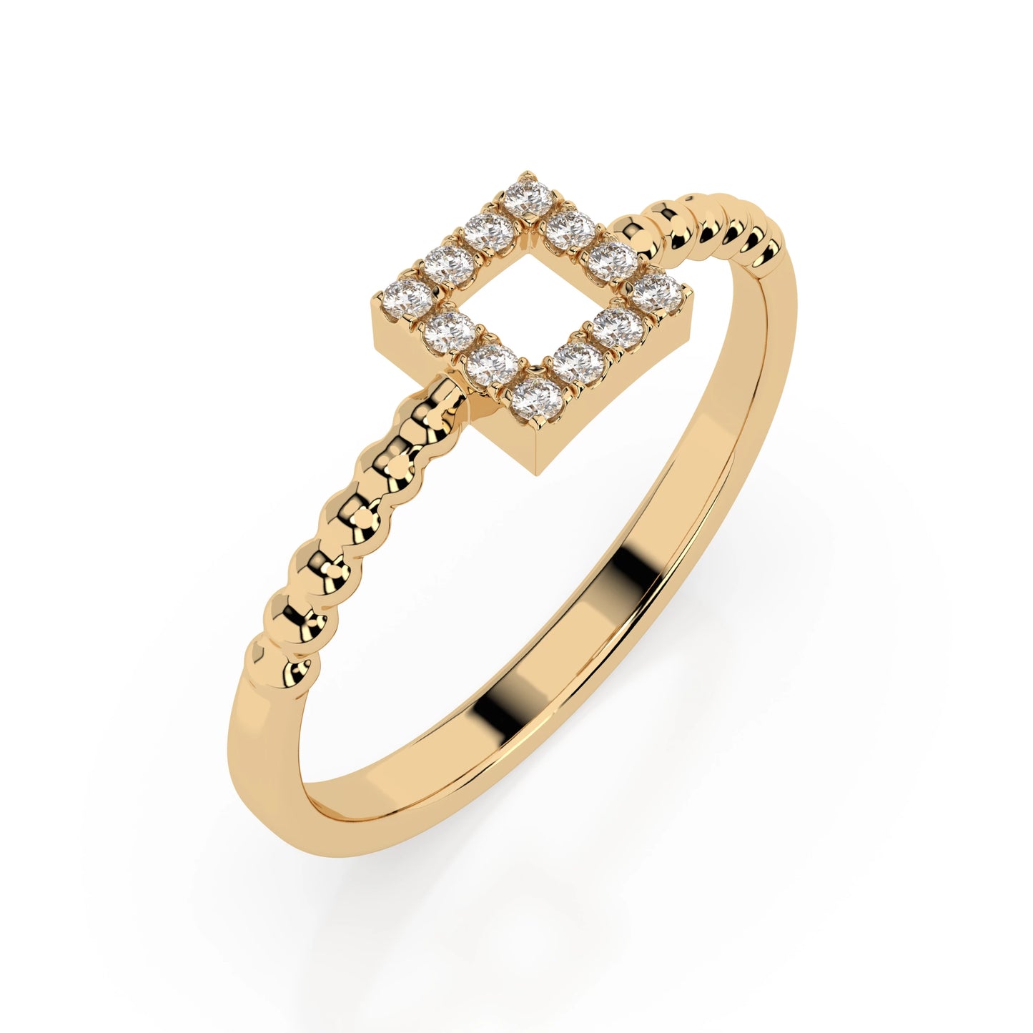 Minimalismus-Ring (Rund), 0.07 ct — 101-10053