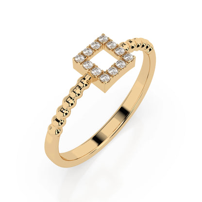 Minimalismus-Ring (Rund), 0.07 ct — 101-10053