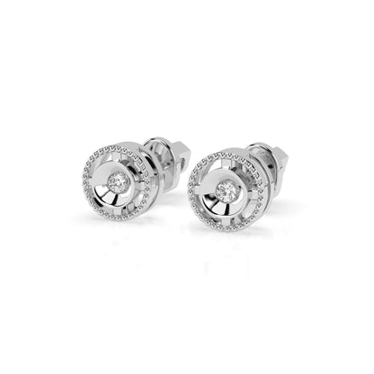 Minimalismus-Ohrringe (Rund), 0.04 ct — 102-10052