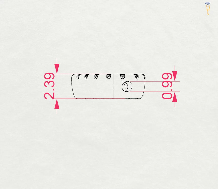 Minimalismus-Halskette (Rund), 0.09 ct — 104-10051