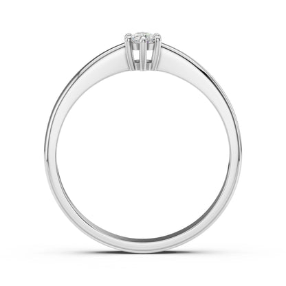 Solitär-Ring (Rund), 0.1 ct — 101-10151(3.0)
