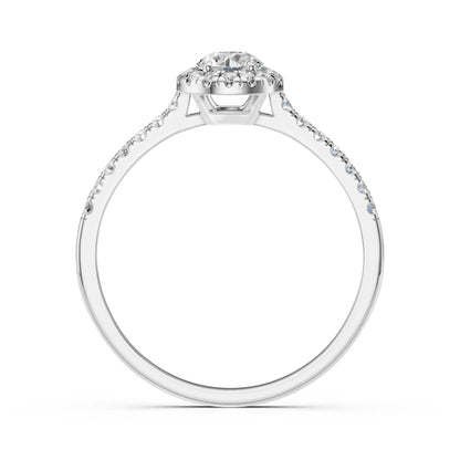 Solitär-Eternity-Ring (Rund), 0.35 ct — 101-10095(4.5)