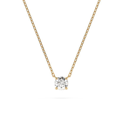 Solitär-Halskette (Rund), 0.15 ct — 104-10040(3.4)