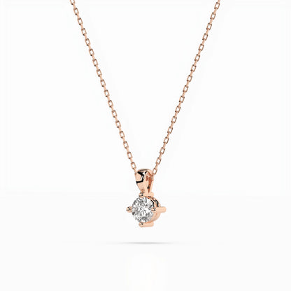 Solitär-Halskette (Rund), 0.1 ct — 104-10011(3.0)
