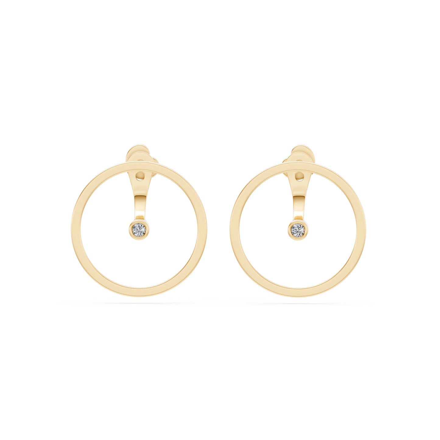 Minimalismus-Ohrringe, 0.06 ct — 102-10077