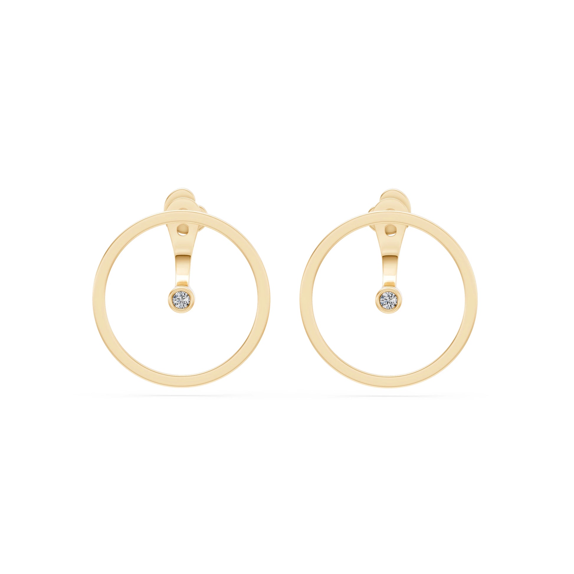 Minimalismus-Ohrringe, 0.06 ct — 102-10077