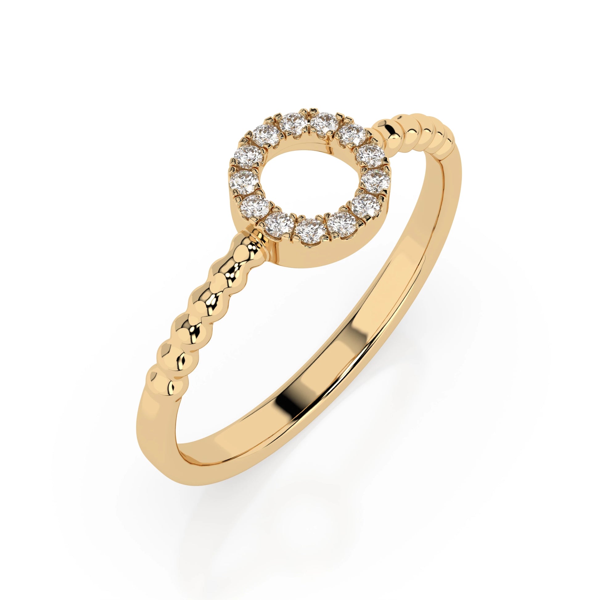 Minimalismus-Ring (Rund), 0.08 ct — 101-10055