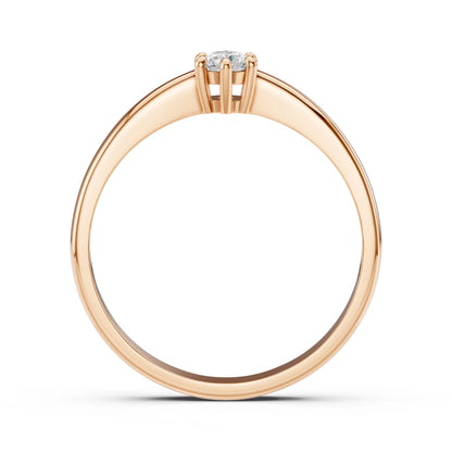 Solitär-Ring (Rund), 0.15 ct — 101-10151(3.4)