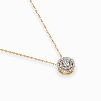 Illusion-Halskette (Rund), 0.09 ct — 104-10043