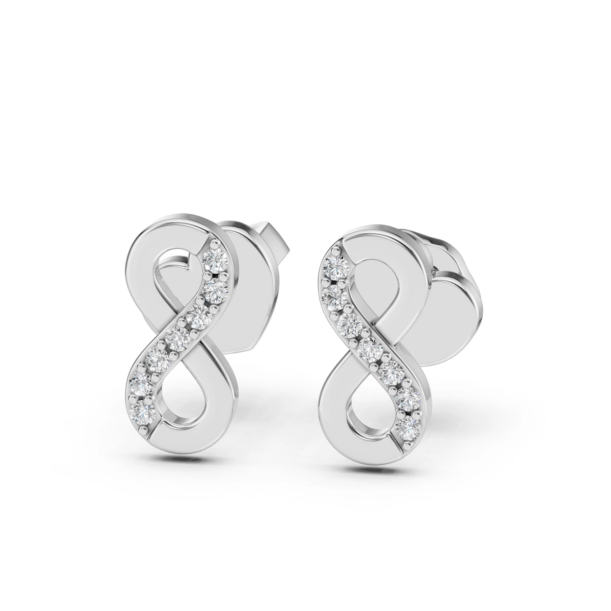 Minimalismus-Ohrringe (Rund), 0.09 ct — 102-10092