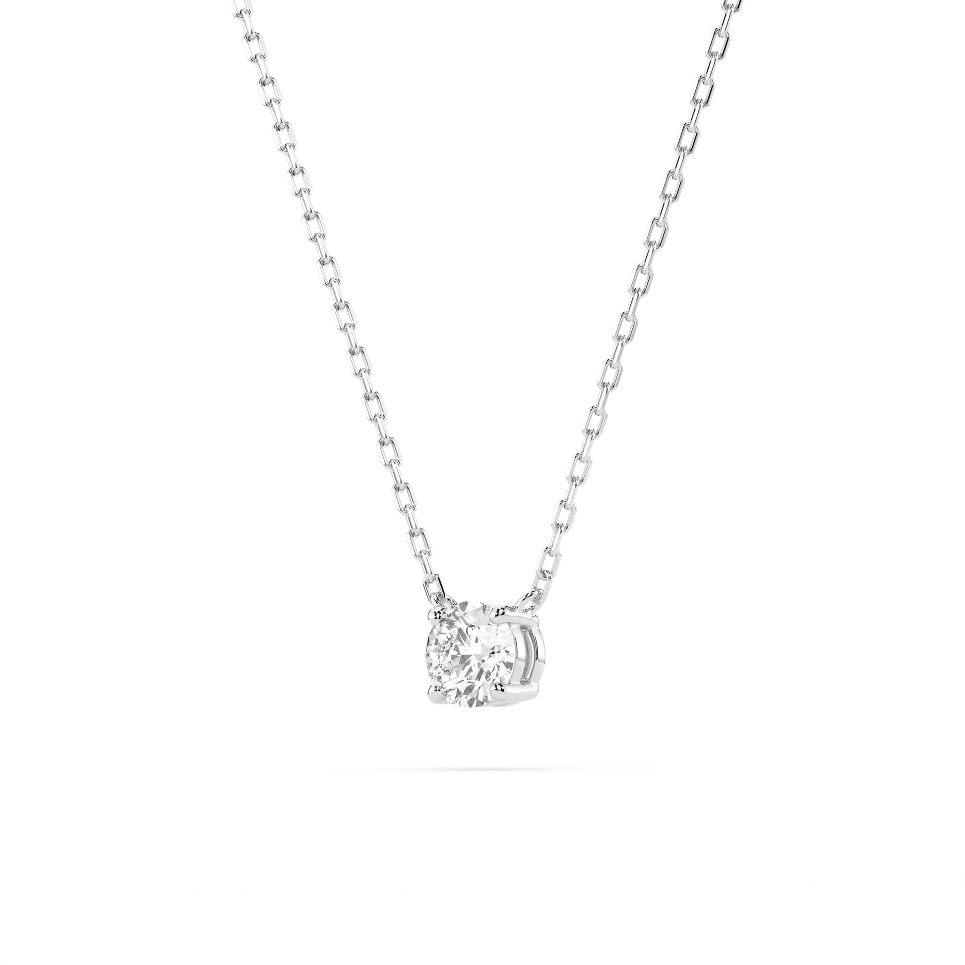Solitär-Halskette (Rund), 0.15 ct — 104-10040(3.4)