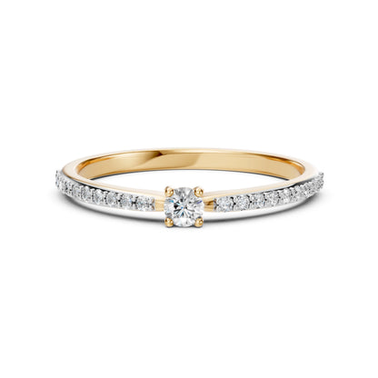 Solitär-Eternity-Ring (Rund), 0.1 ct — 101-10116/2(3.0)