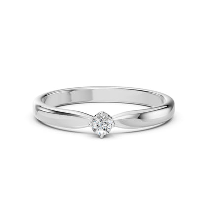 Solitär-Ring (Rund), 0.1 ct — 101-10041(3.0)