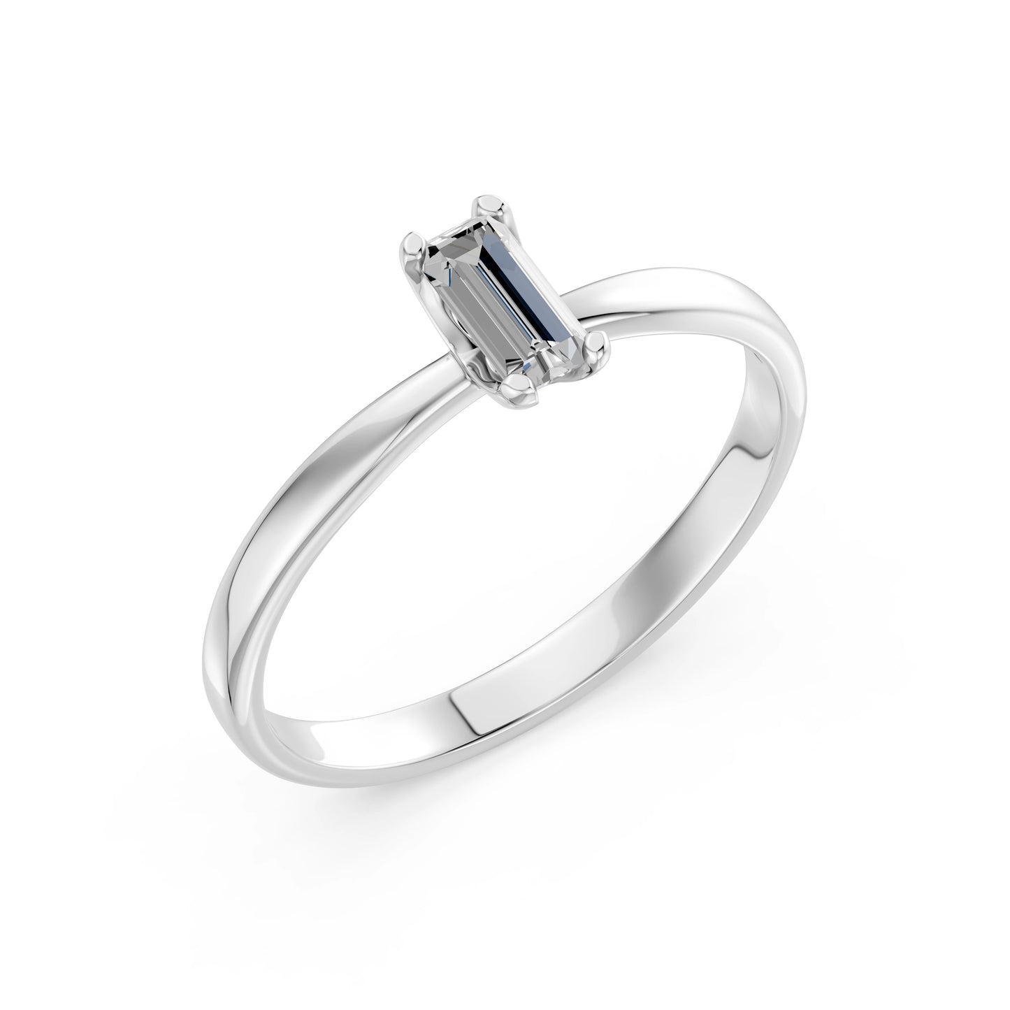 Solitär-Ring, 0.3 ct — 101-10194(0.30)BAQ
