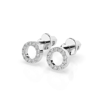 Minimalismus-Ohrringe (Rund), 0.16 ct — 102-10055