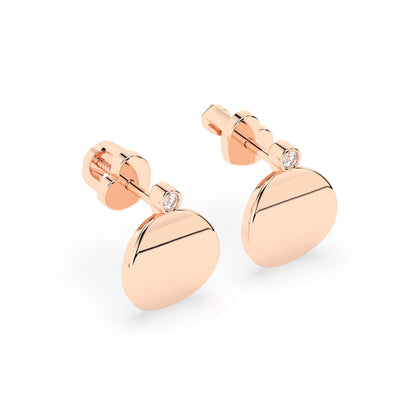 Minimalismus-Ohrringe (Rund), 0.04 ct — 102-10067