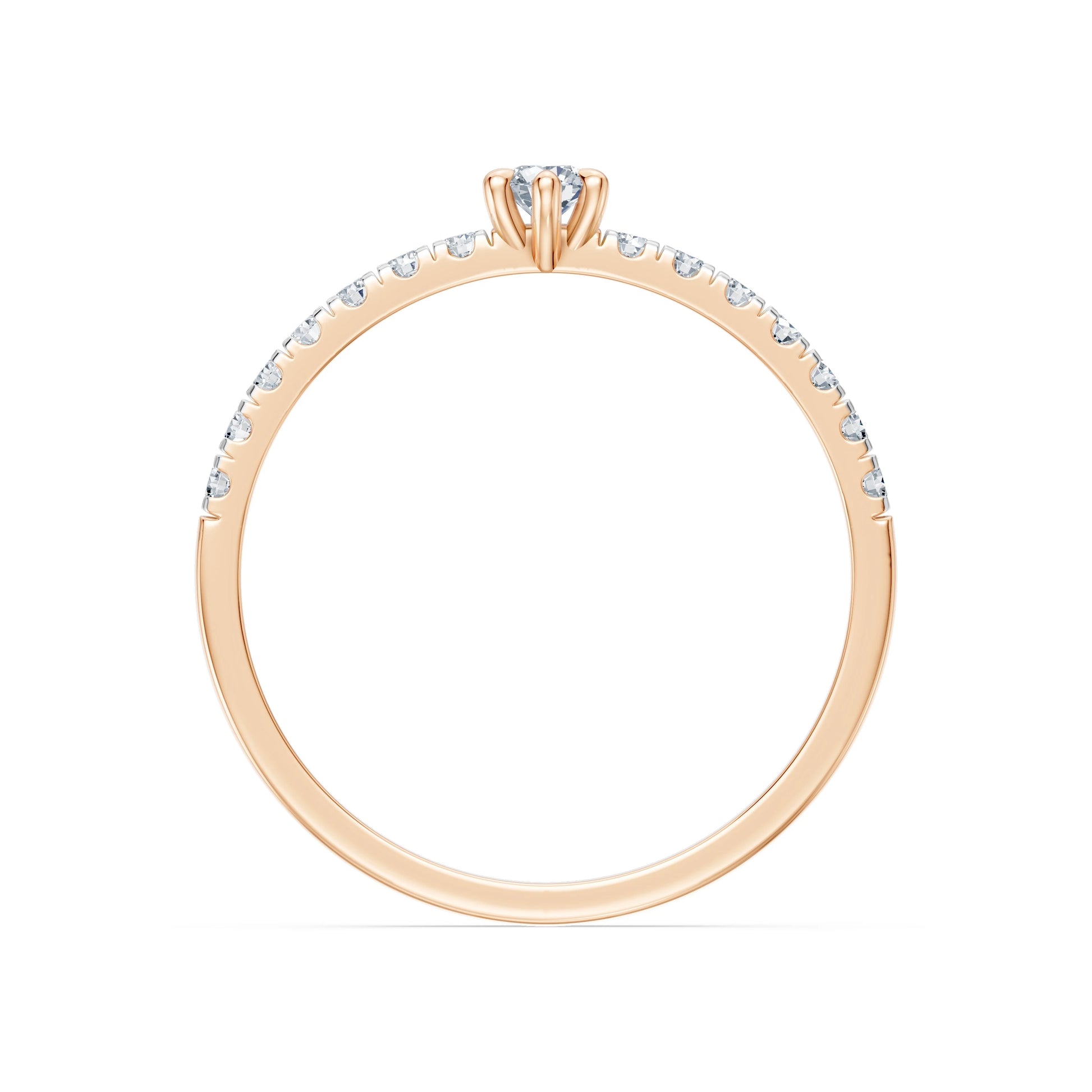 Solitär-Eternity-Ring, 0.09 ct — 101-10126/3(2.8)