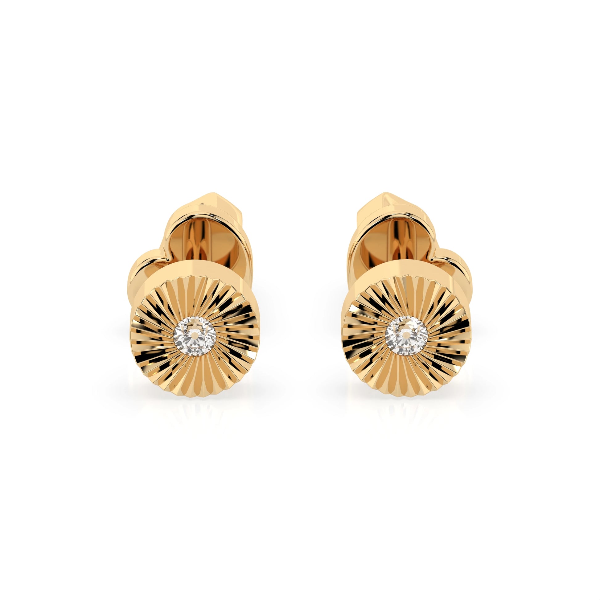 Minimalismus-Ohrringe (Rund), 0.04 ct — 102-10049