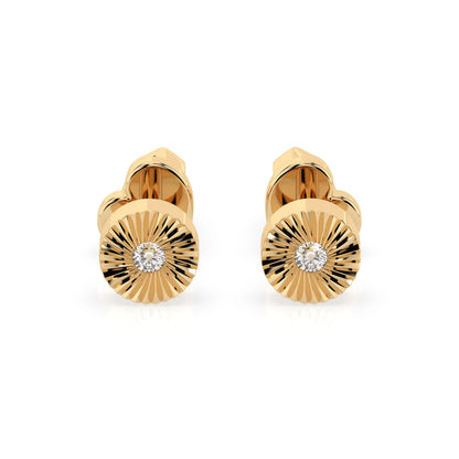 Minimalismus-Ohrringe (Rund), 0.04 ct — 102-10049