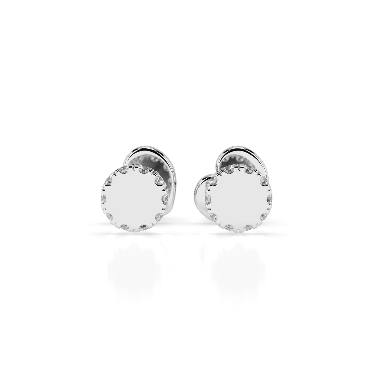 Minimalismus-Ohrringe (Rund), 0.1 ct — 102-10029