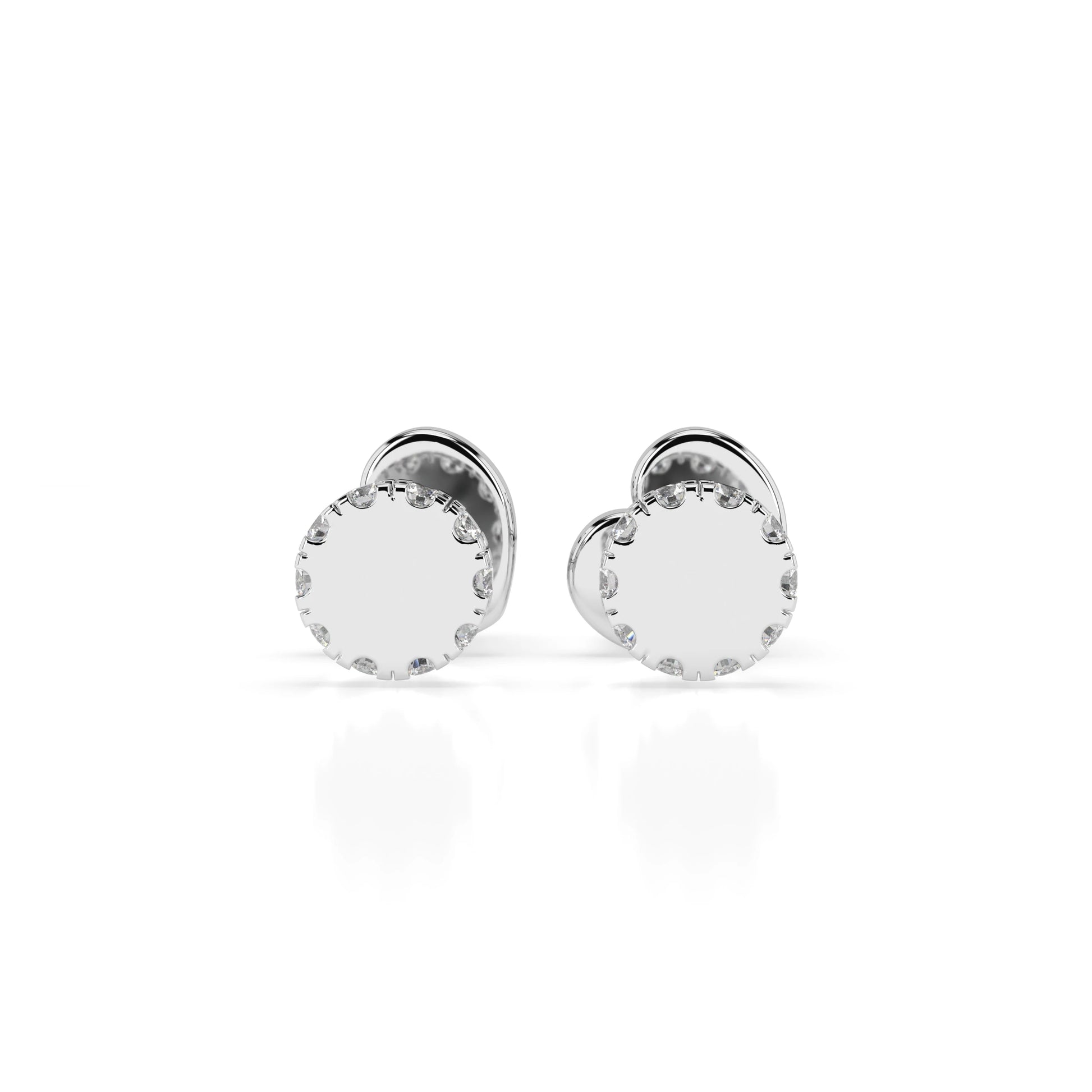 Minimalismus-Ohrringe (Rund), 0.1 ct — 102-10029