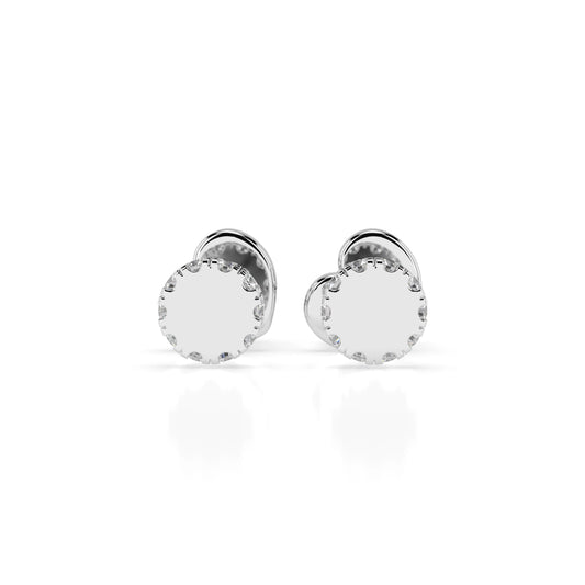 Minimalismus-Ohrringe (Rund), 0.1 ct — 102-10029