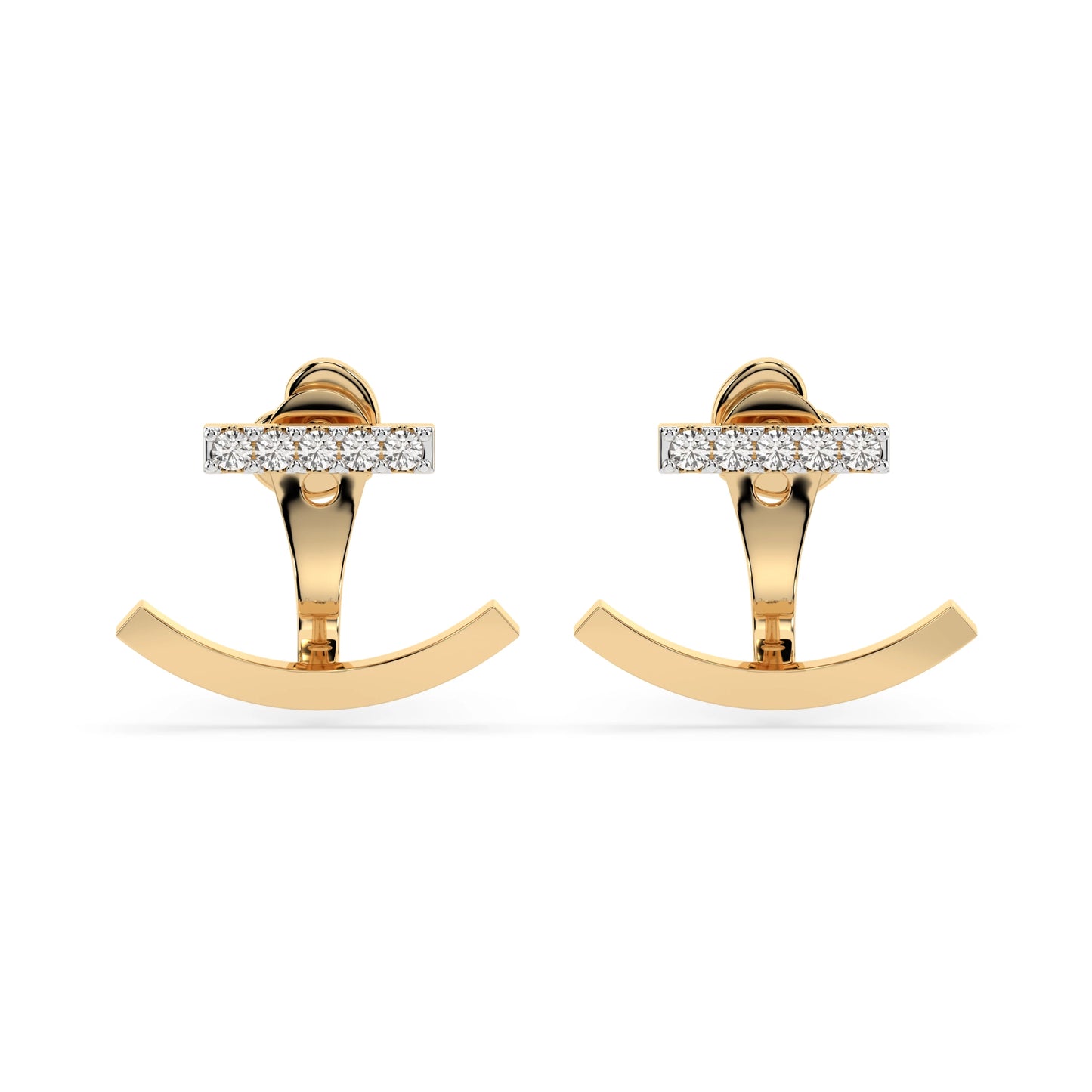Minimalismus-Ohrringe (Rund), 0.15 ct — 102-10084