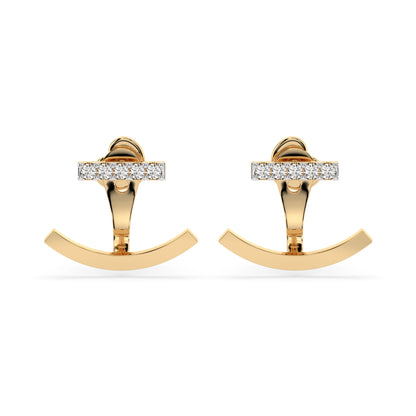 Minimalismus-Ohrringe (Rund), 0.15 ct — 102-10084