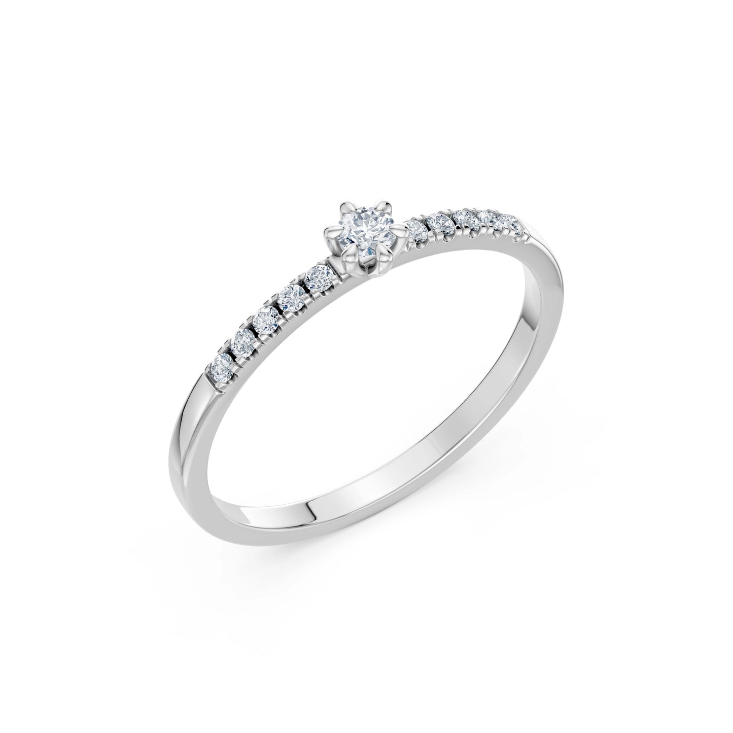Solitär-Eternity-Ring, 0.07 ct — 101-10126/4(2.6)