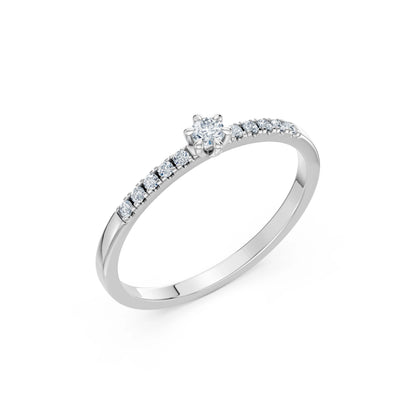 Solitär-Eternity-Ring, 0.07 ct — 101-10126/4(2.6)
